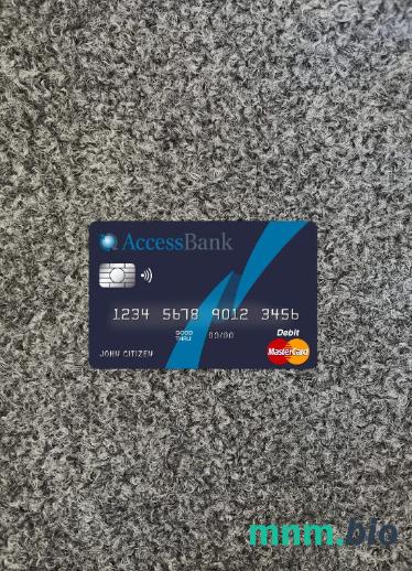 Azerbaijan Access bank master card wygląd fotograficzny skan PSD + zdjęcie